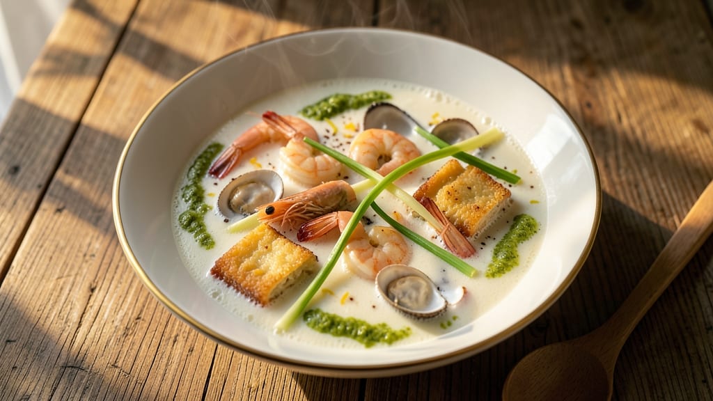 ABC Soup Recipe Singapore: Fragrant Lemongrass and Coconut Cream Velout