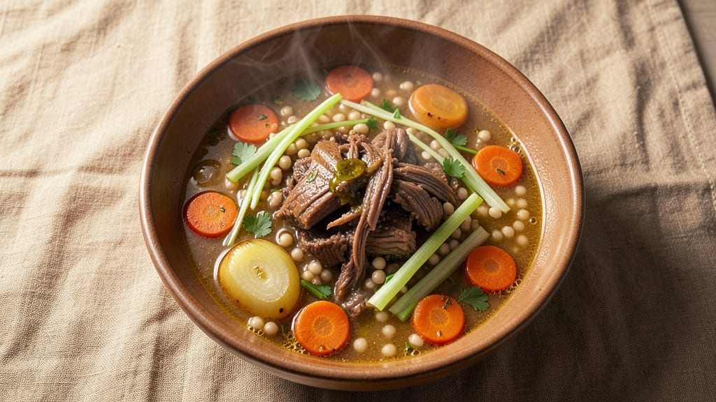 Martha Stewart's Beef Barley Soup Recipe: Slow-Simmered Depth With Hearty Barley Bites