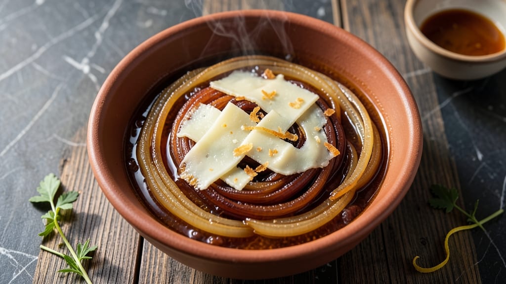 Bavarian Onion Soup Recipe: Crispy Fried Onions Over Silky Broth
