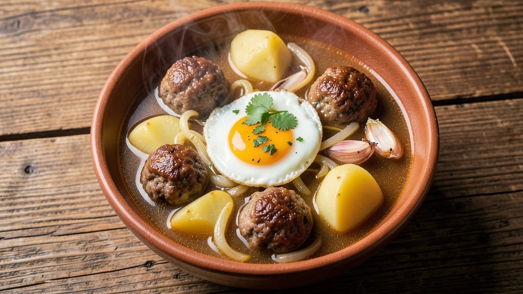 Albondigas Soup Recipe with Potatoes: Spiced Meatballs and Creamy Potato Harmony