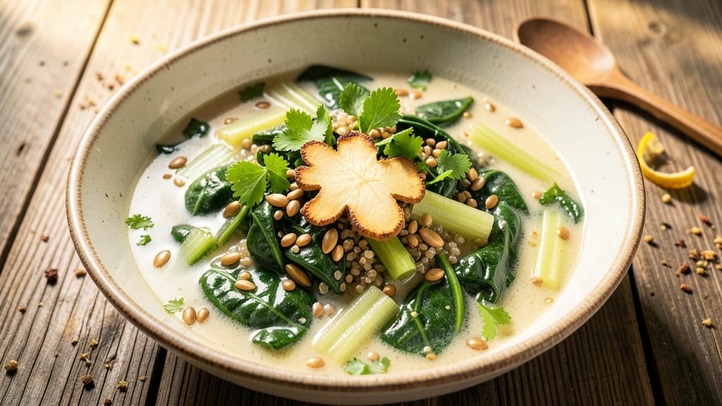 Ann Wigmore Energy Soup Recipe: Immune-Boosting Greens and Celery Crown Crunch
