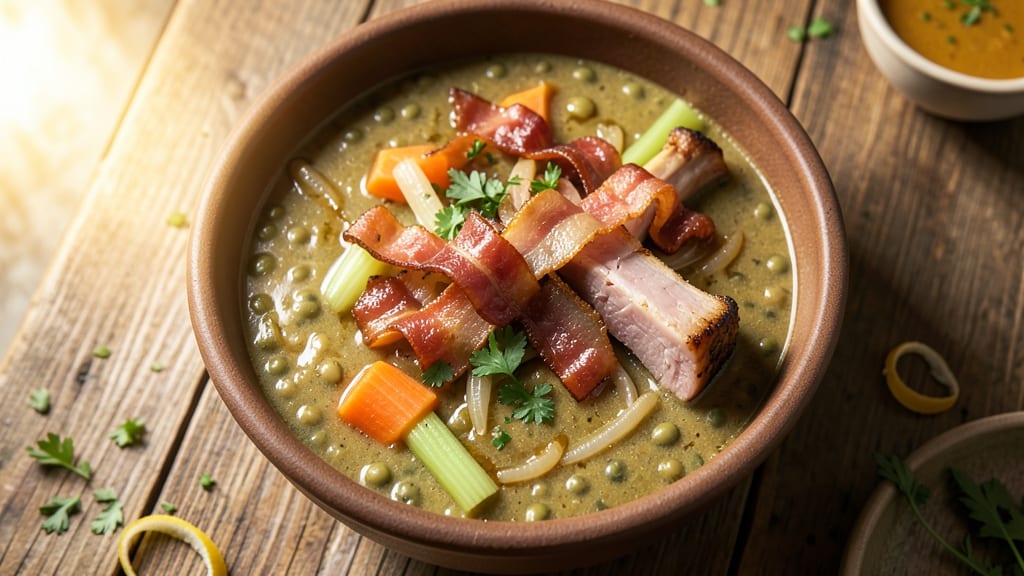 Andersen's Split Pea Soup Copycat Recipe: Smoky Bacon Crunch and Velvety Herb Depth