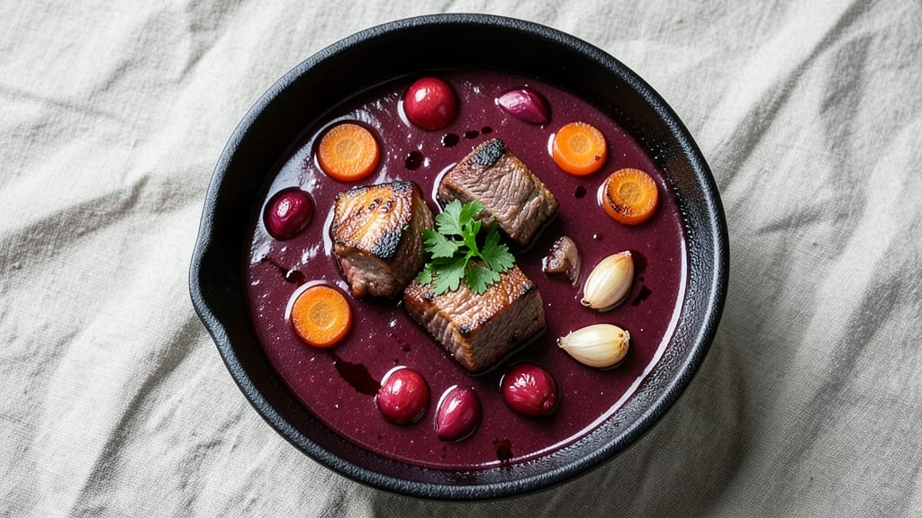 Beef Burgundy Soup Recipe: Deep Red Wine Simmer With Tender Beef Chunks