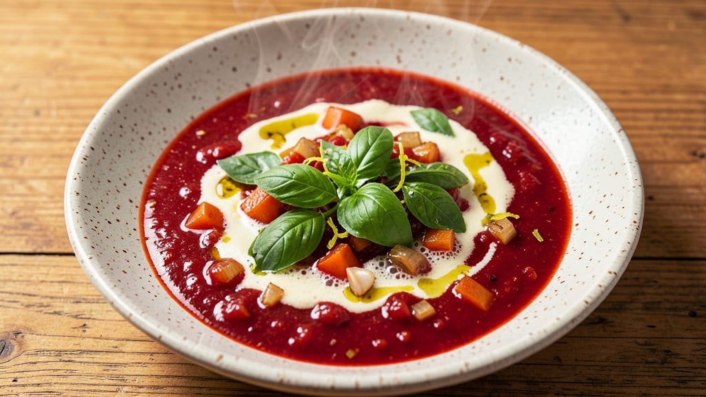 Arash Hashemi's Tomato Basil Soup Recipe: Velvety Depth With Fresh Herb Brilliance