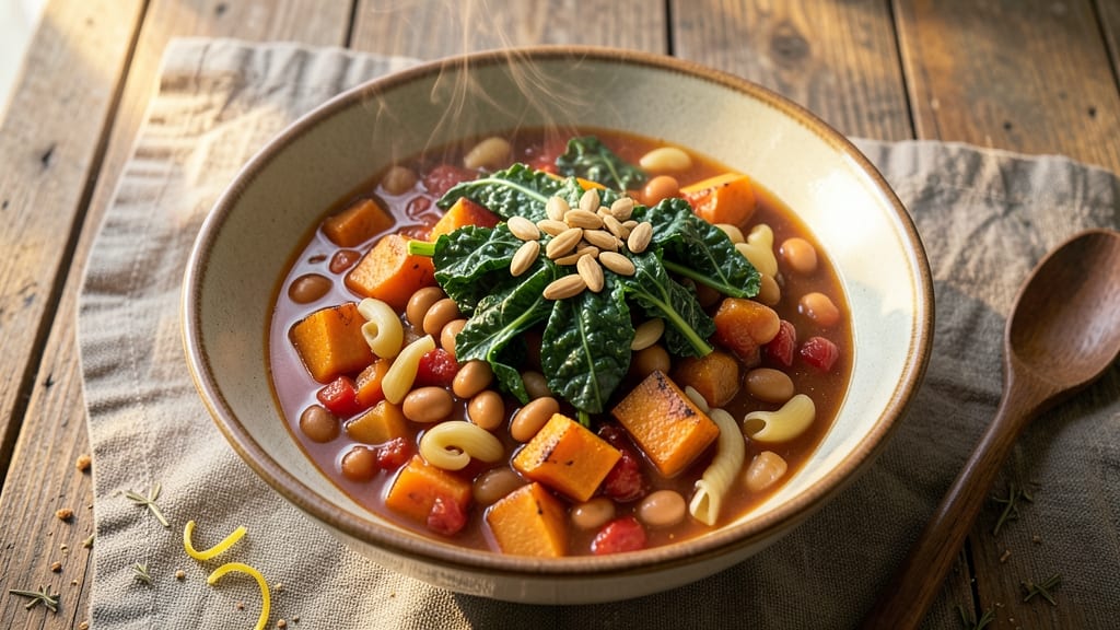 Autumn Minestrone Soup Recipe: Hearty Cannellini Bean and Kale Comfort