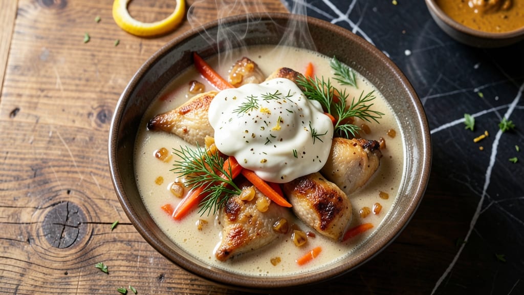 Armenian Chicken Soup Recipe: Spiced Yogurt and Herb Infusion Magic
