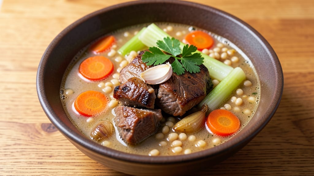 Beef Barley Soup Pressure Cooker Recipe: Rich Umami Depth in Under 30 Minutes