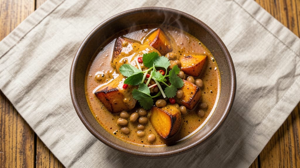 Amy's Thai Curry Sweet Potato Lentil Soup Recipe: Spiced Coconut Comfort in One Pot