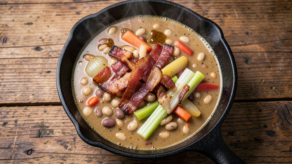 Bean and Bacon Soup Recipe Pioneer Woman: Smoky Bacon Crunch and Hearty Bean Simmer