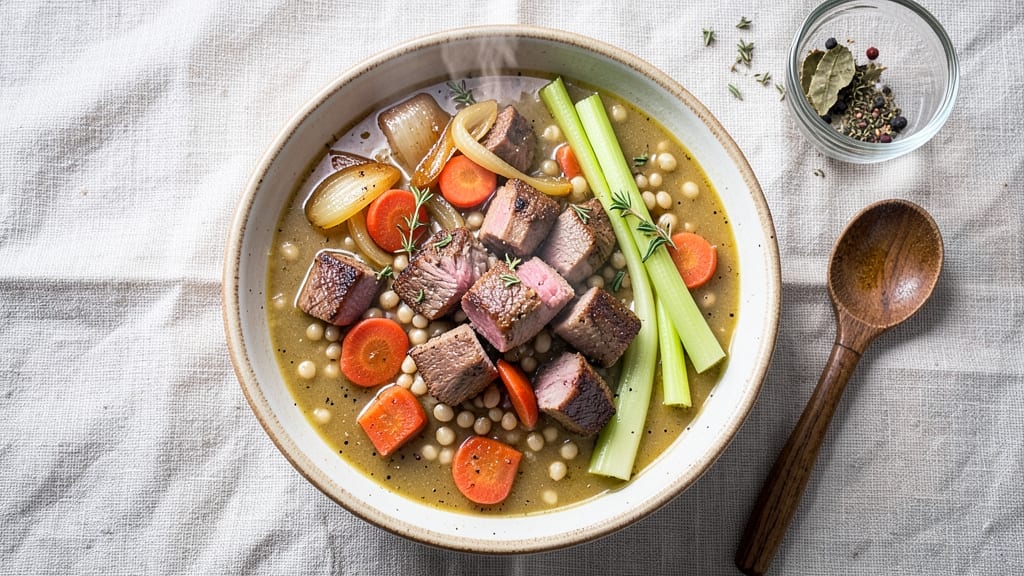 Beef Barely Soup Recipe: Slow-Simmered Richness With Hearty Barley Bites
