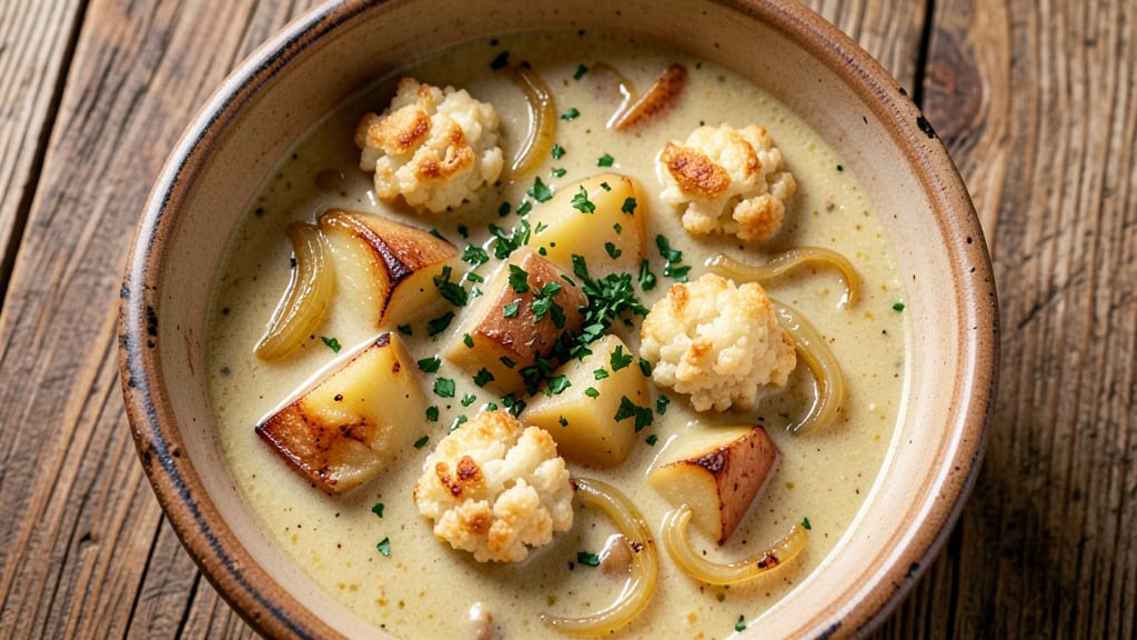 Amish Potato Soup With Rivels Recipe: Crispy Fried Dumplings in Every Spoonful
