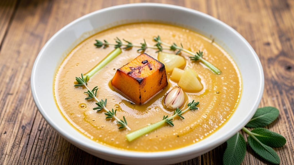 Aromatic Butternut Squash Soup Recipe: Nutmeg-Kissed Velvety Silken Smoothness
