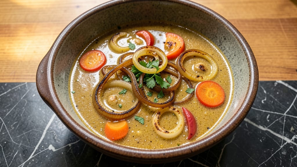 Bill Miller's Soup Recipe: Herb-Infused Velout With Toasted Celery Crowns