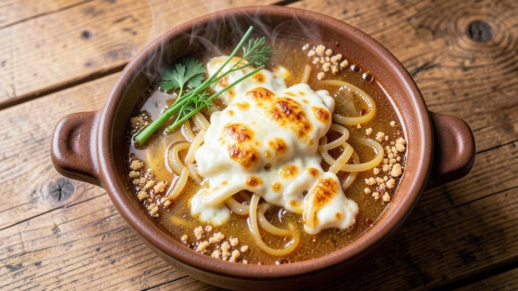 Biergarten Beer Cheese Soup Recipe: Malty Crust Topping and Creamy Depth