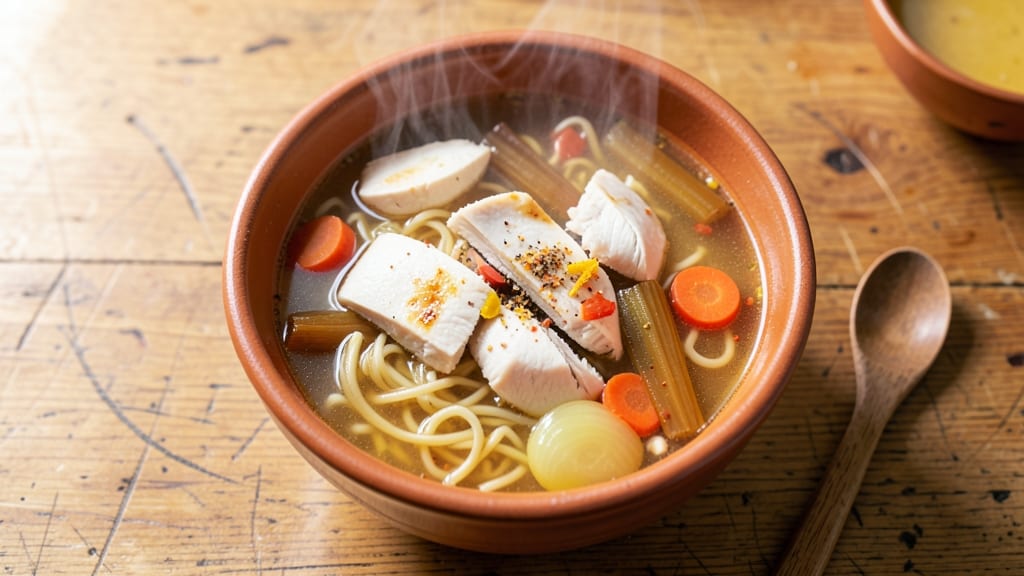 Aldi Chicken Noodle Soup Recipe: One-Pot Comfort With Crisp Celery Crowns