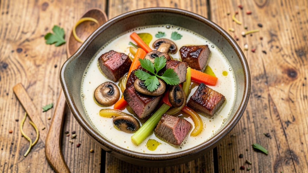 Black Angus Restaurant-Style Steak Soup Recipe: Rich Beef Broth and Tender Meat in One Pot