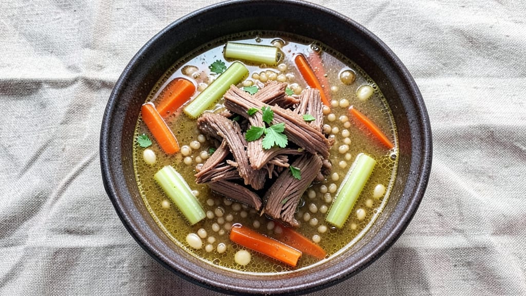 Beef Barley Soup Recipe With Leftover Roast: Hearty Simmer Turns Scraps Into Rich, Savory Gold