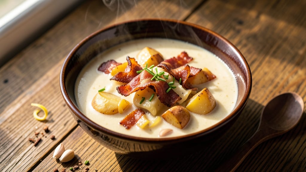 Awesome Potato Soup Recipe: Velvety Creaminess With Crispy Bacon Bits