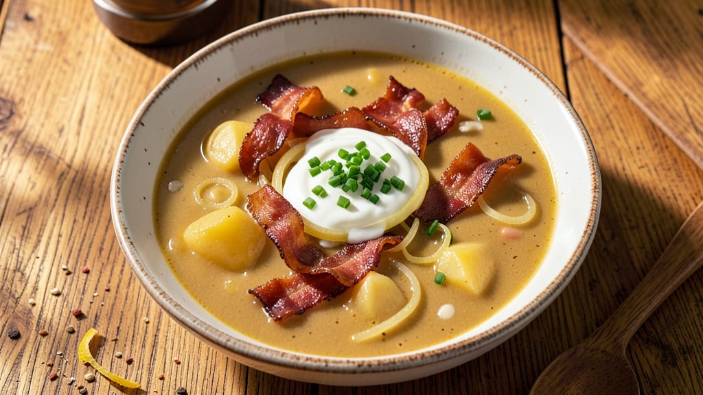 Allison's Baked Potato Soup Recipe: Velvety Cheese Swirl With Crispy Bacon Bits