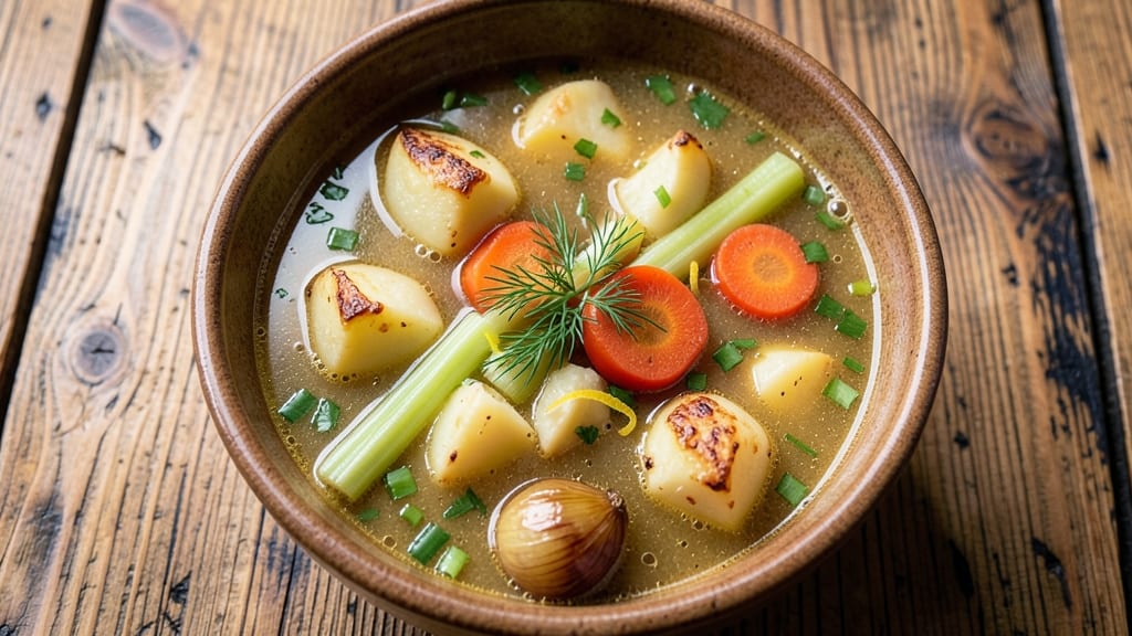 Amish Church Soup Recipe: Homestyle Harmony of Celery Crowns and Savory Velouté