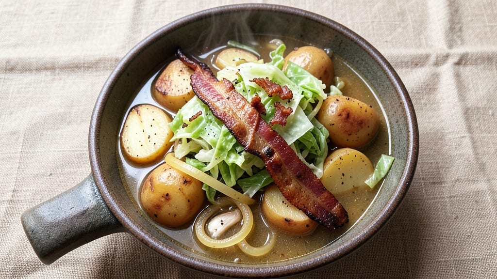 Bacon Cabbage and Potato Soup Recipe: Smoky Bacon Crunch Meets Creamy Potato Comfort