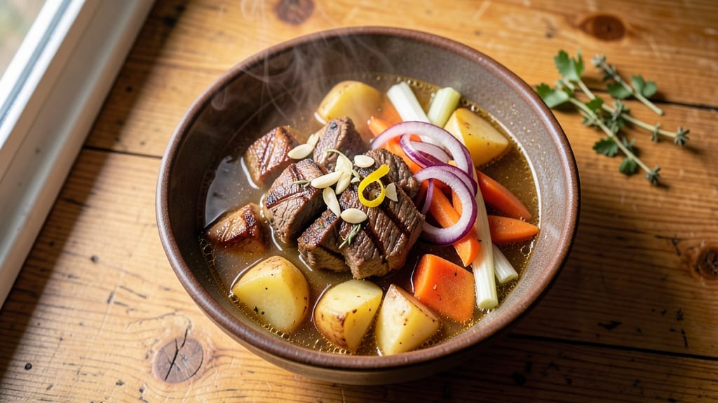 Beef Vegetable Soup Recipe From Scratch: Hearty Homestyle Simmer With Caramelized Roots