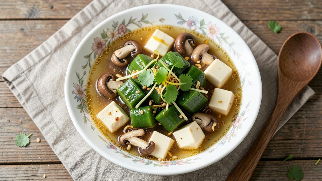 Bitter Melon Soup Chinese Recipe: Earthy Bite with Silky Ginger Velout