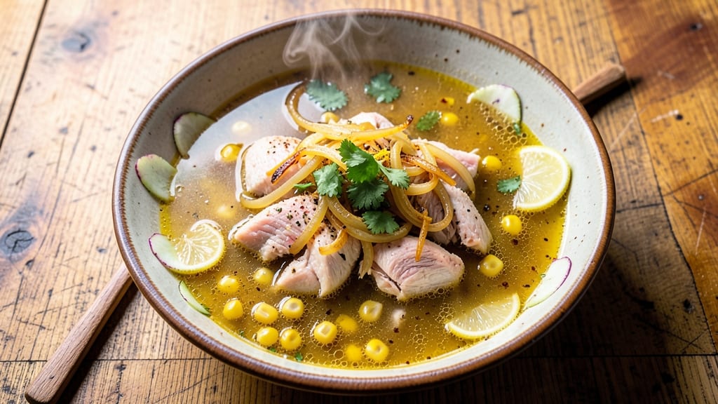 Bangladeshi Chicken Corn Soup Recipe: Turmeric-Ginger Spice and Creamy Corn Velout