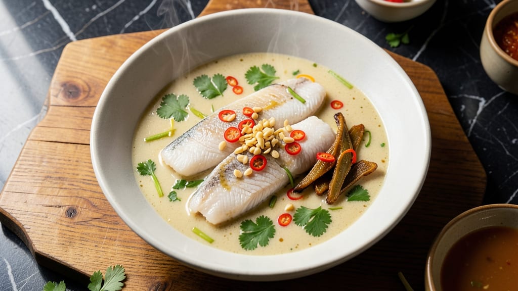 Basa Fish Soup Recipe: Fragrant Lemongrass and Galangal Velout Magic