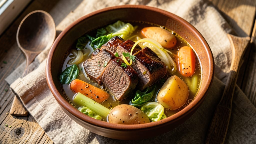 Award Winning Vegetable Beef Soup Recipe with Cabbage: Deep-Flavor Simmer for Hearty Bowls