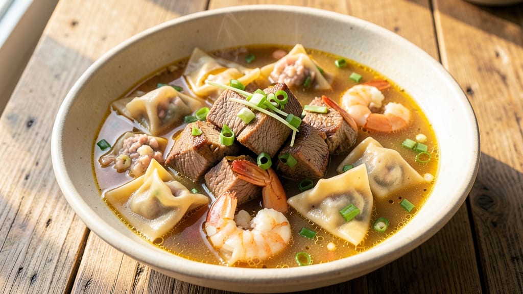 Beef Wonton Soup Recipe Panlasang Pinoy: Savory Broth With Tender Beef and Crispy Wontons