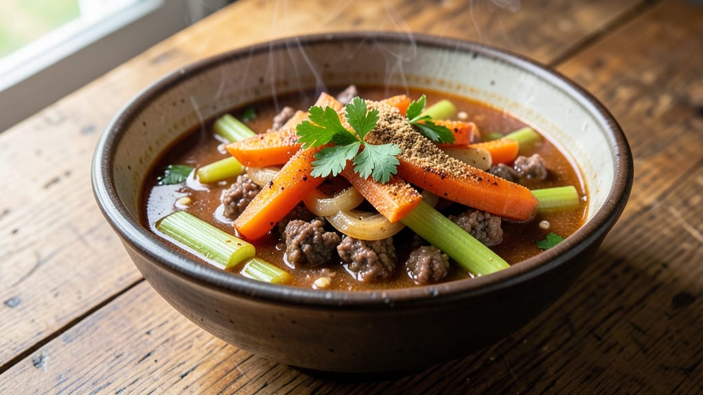 Best Ever Hamburger Soup Recipe: Meatball-Studded Comfort in One Pot