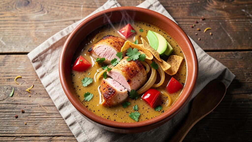 Baja Fresh Chicken Tortilla Soup Recipe: Smoky Grilled Chicken and Crisp Celery Crowns