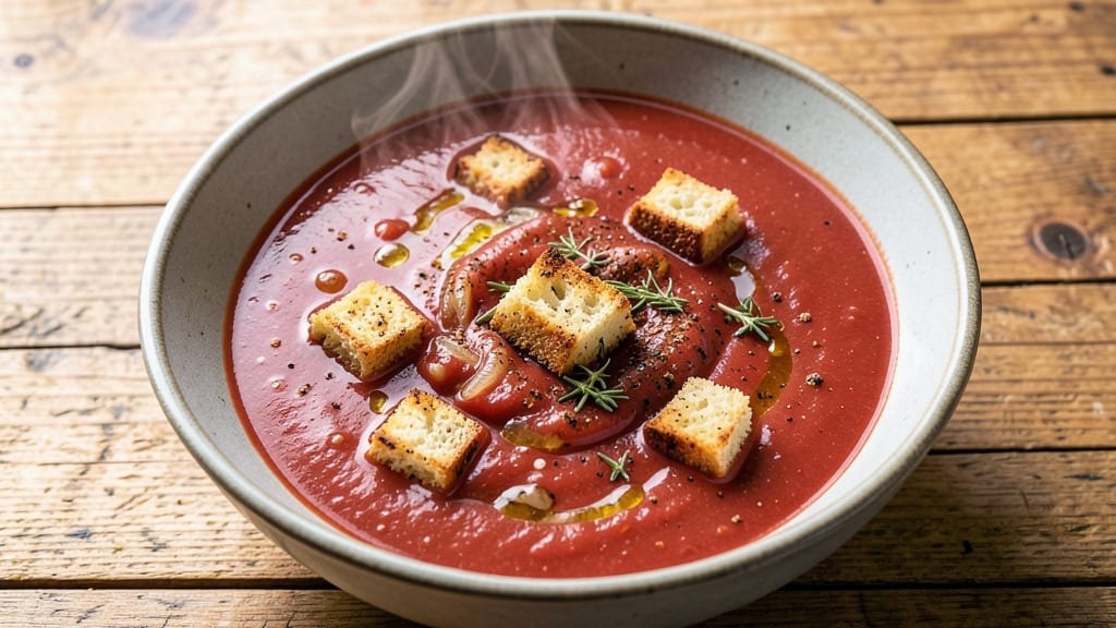 Authentic Tomato Soup Recipe: Rustic Italian Simmer With Celery Crown Crunch