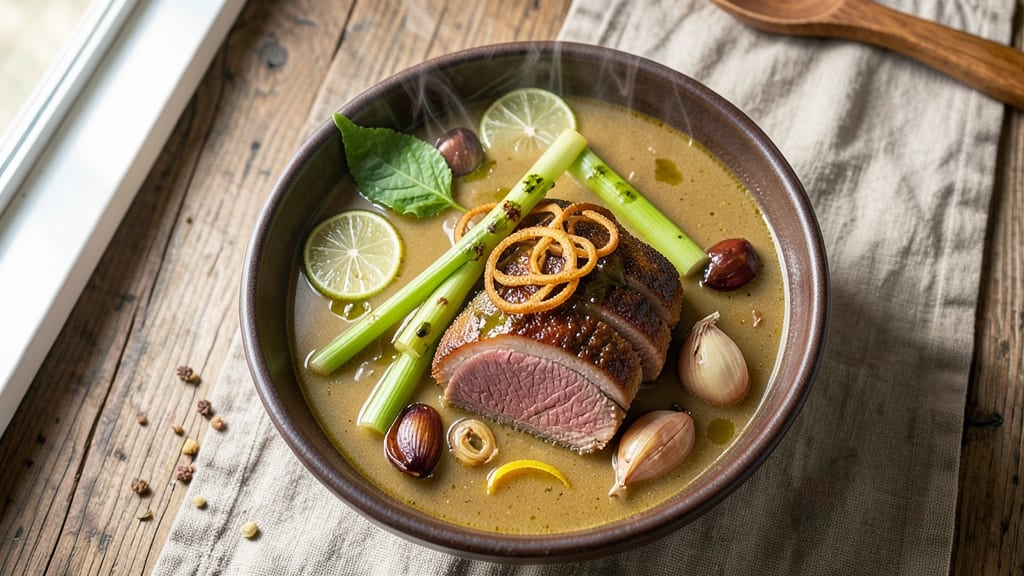 Beef Lemongrass Soup Recipe: Aromatic Broth with Tender Beef and Zesty Citrus