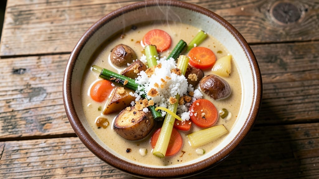 Baked Vegetable Soup Recipe: Crisp-Topped Warmth in One Bowl