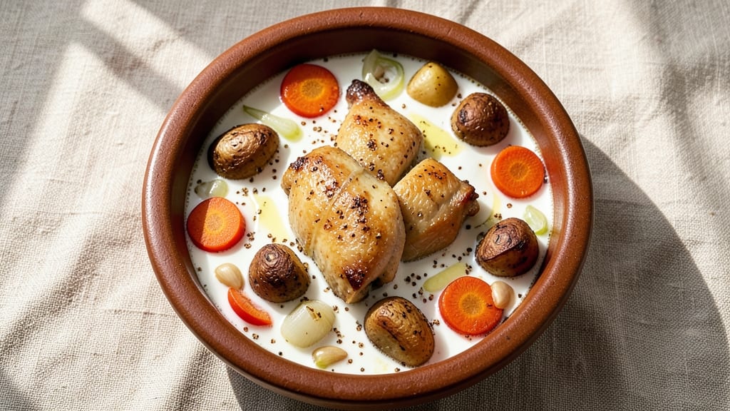 Afghani Chicken Soup Recipe: Spiced Yogurt and Cardamom Comfort