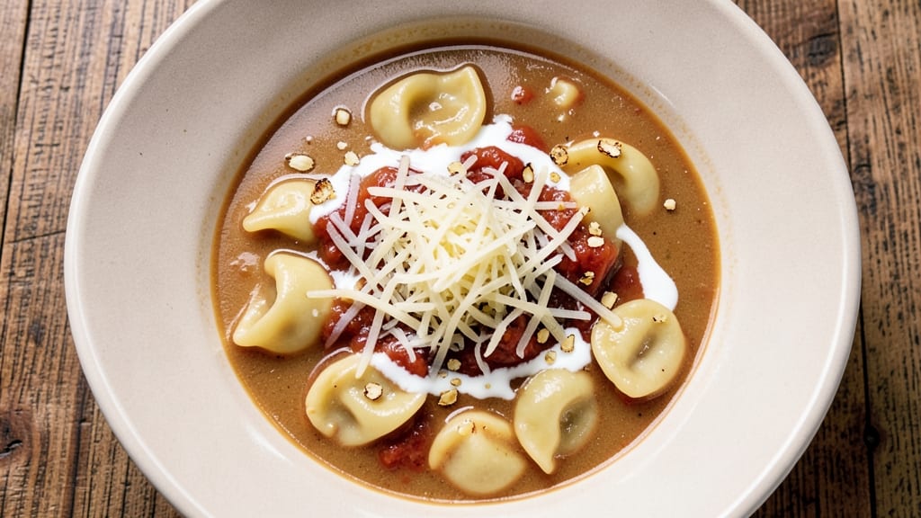 Aldi Tortellini Soup Recipe: Cheesy Stuffed Pasta in Creamy Tomato Broth