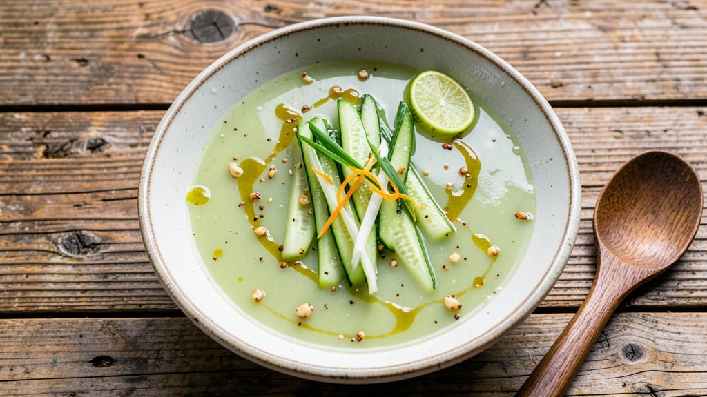 Asian Cucumber Soup Recipe: Refreshing Yuzu-Lime Twist With Silky Noodles