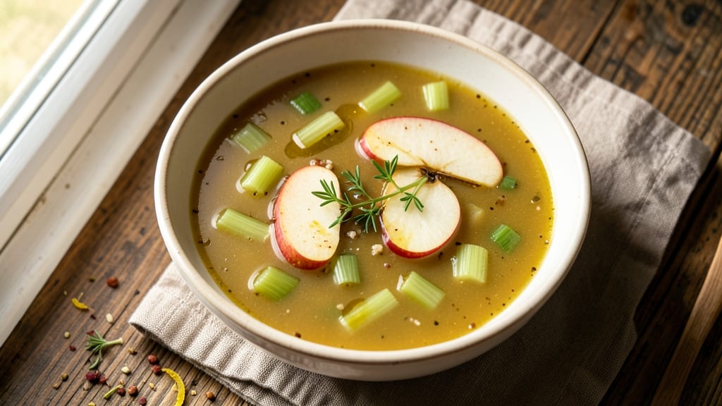 Apple Celery Soup Recipe: Sweet-Tart Balance With Celery Crown Crunch
