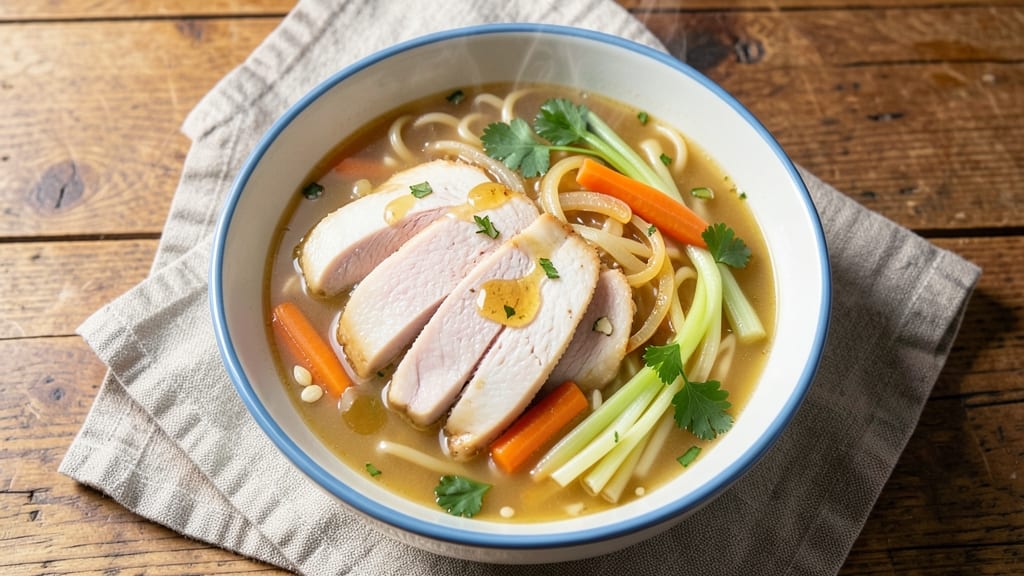 5-Star Homemade Chicken Noodle Soup Recipe: Velvety Broth and Shredded Chicken Comfort