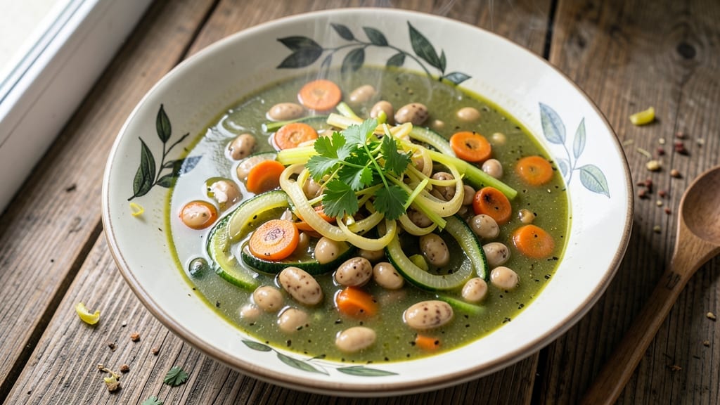 Authentic Italian Vegetarian Minestrone Soup Recipe: Hearty Bean and Herb Velout Harmony