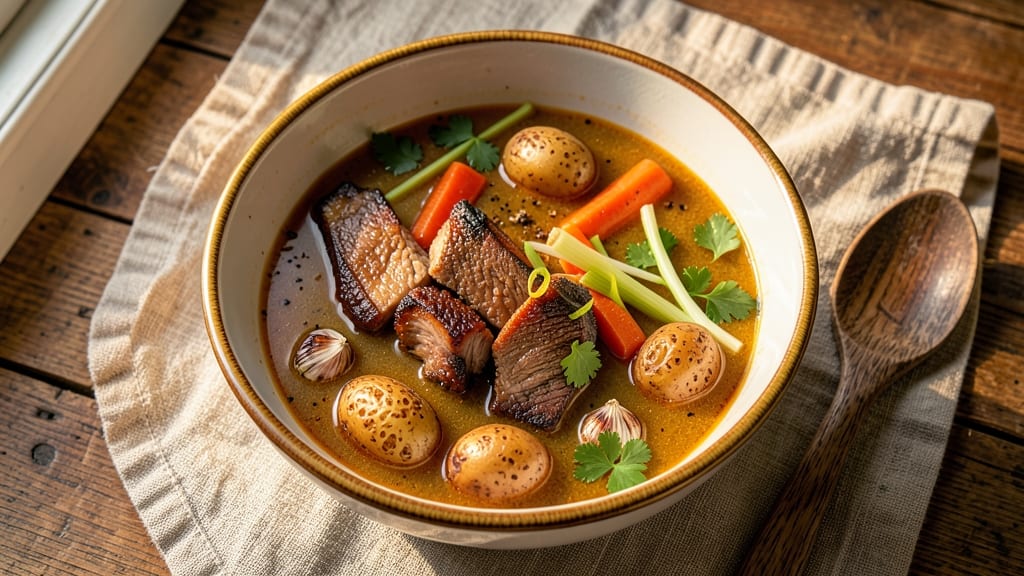 Beef Short Rib Vegetable Soup Recipe: Deep-Rich Broth With Fall-Apart Meat