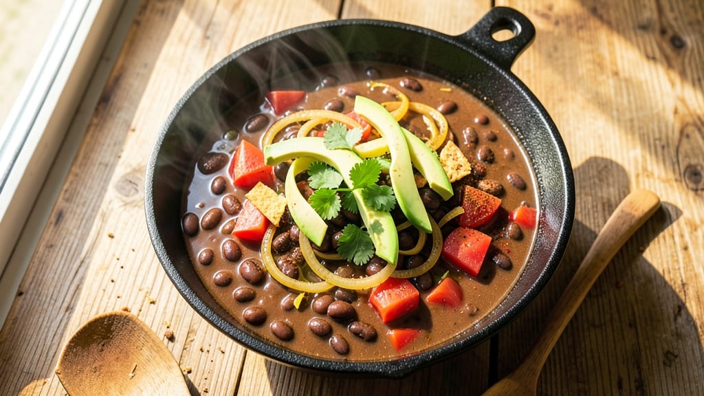 Black Bean Chili Soup Recipe: Smoky Spice and Hearty Bean Harmony