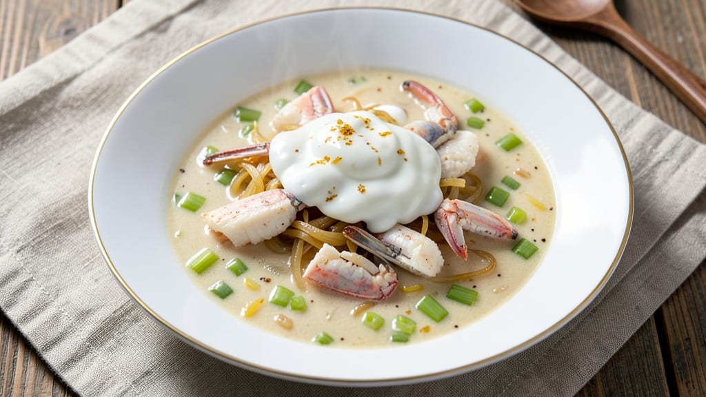 Barbara Jeans She Crab Soup Recipe: Silky Velouté With Crisp Celery Crowns