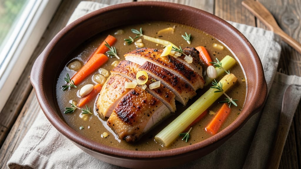 Award-Winning Turkey Soup Recipe: Velvety Broth with Herbed Dumplings