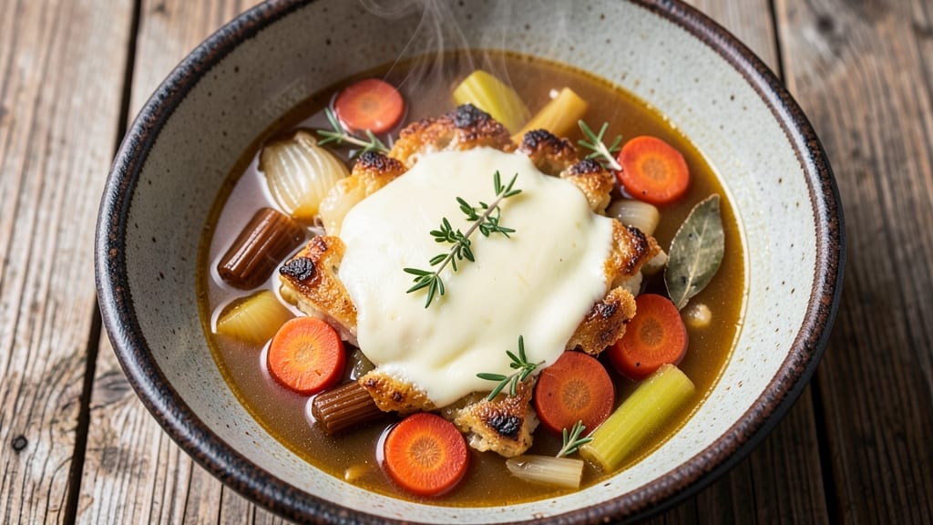 Au Bon Pain Vegetable Soup Recipe: Herb-Infused Celery Crowns and Creamy Velout Harmony
