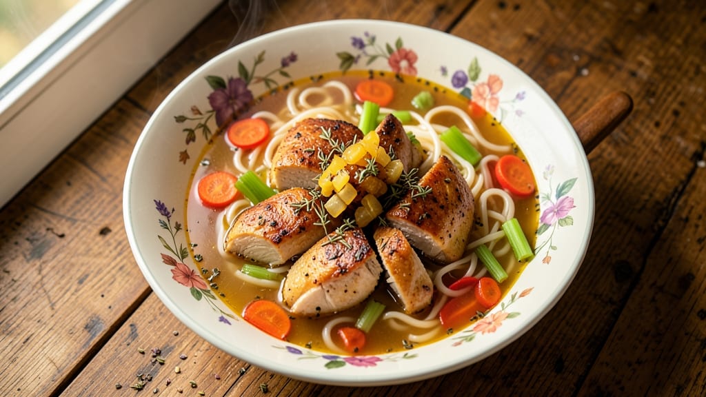 African American Chicken Noodle Soup Recipe: Soul-Warming Herbs and Tender Shreds
