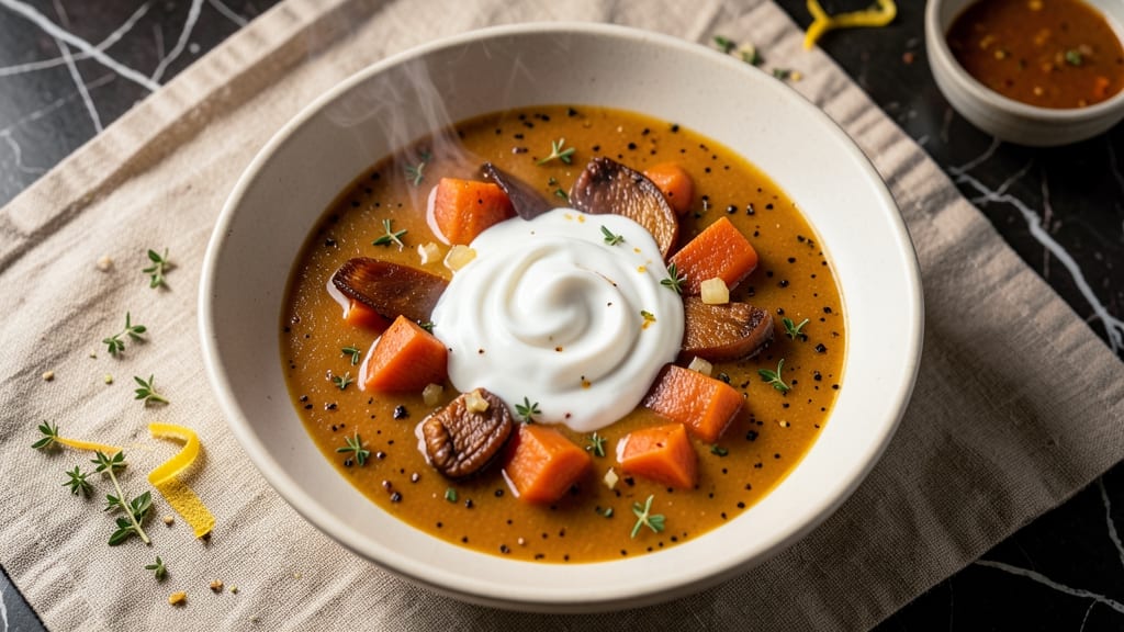Acorn Squash and Sweet Potato Soup Recipe: Roasted Depth and Velvety Smoothness