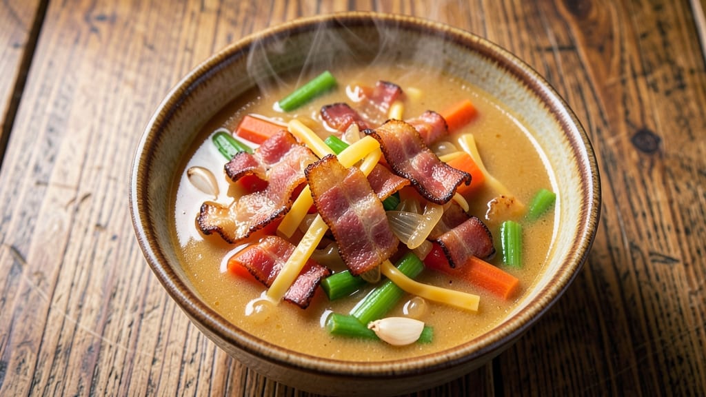 Bacon Cheddar Ale Soup Recipe: Disney-Inspired Comfort with Crispy Bacon Bites
